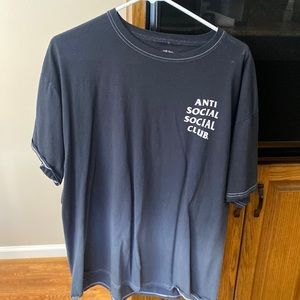 Anti Social Social Club Hombre black and grey tshirt.